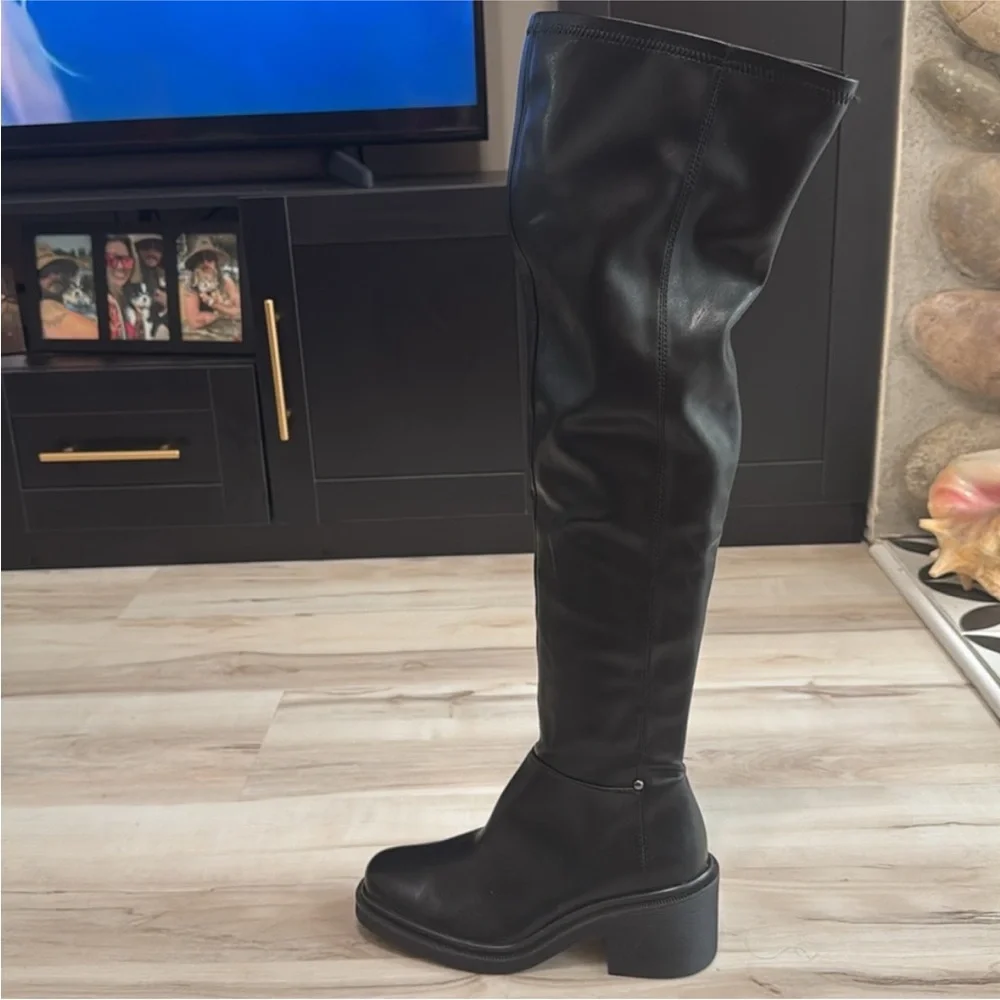 Franco Sarto Kelly Over-The-Knee Boot in Black